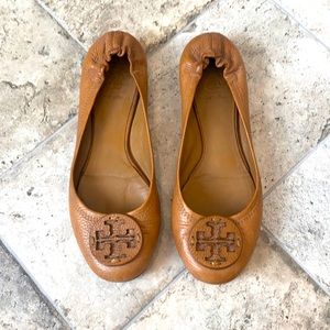 Tory Burch Brown Leather Flats